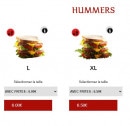 Menu Mario.pizza - Les hummers