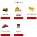 Menu Mario.pizza - Les desserts