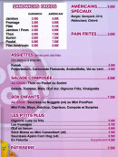 Menu Pom Pom Frites - Les sandwichs, assiettes, ...