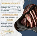 Menu La Paillote du 14 - Les viandes, accompagnements et sauces