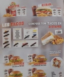 Menu Anatolie - Les tacos et burgers