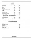 Menu Hotel de la Plage - Les softs et boissons chauds