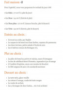 Carte et menu de Auberge du vieux logis à La Madelaine-sous-Montreuil — Les entrées, plats et desserts