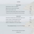 Menu La Sirene - Les entrées