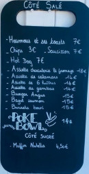 Menu La Plage - Le côté salé