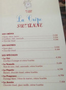 Menu Chez suz'anne - Les crêpes