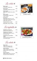 Menu L'Escale - Les welshs et tagliatelles, salades