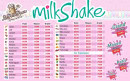 Menu La petite pause - Les milkshakes