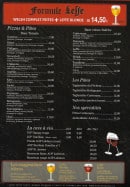 Menu Les Annonciades - Pizzas; pâtes, spécialités,...