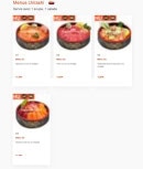 Carte et menu de Nagoya à Boulogne sur Mer — Les menus chirashi