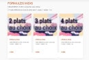 Carte et menu de Nagoya à Boulogne sur Mer — Les formules midi