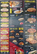Menu Crousty Marquise - Les paninis, tex-mex, ...