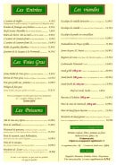 Menu Entre Terre et Mer - Les entrées, viandes, poissons et foies gras 