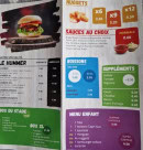 Carte et menu de Fds  friterie du stade à Cauchy A la Tour — Nuggets, boissons