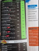 Carte et menu de Fds  friterie du stade à Cauchy A la Tour — Hamburgers