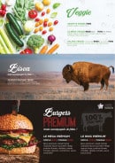 Menu Chez Amandine - Burgers, veggie...