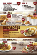 Menu My Brunch's - Les tex mex, escalopes et assiettes,..