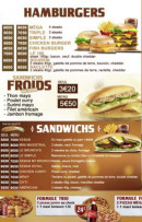 Menu My Brunch's - Les hamburgers et sandwichs,..