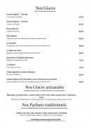 Menu La Ferme Gourmande - Les glaces