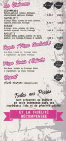 Menu Les Gones - Les généreuses
