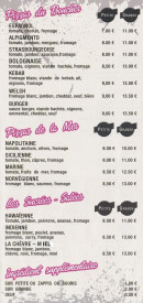 Menu Les Gones - Les pizzas suite