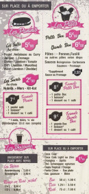 Menu Les Gones - Les paninis, pates et boissons