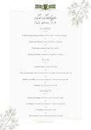 Menu Le Lodge - Menu