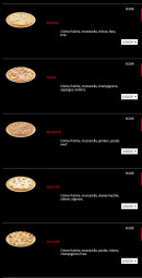 Menu Hollywood Burger - Pizzas base crème page 2