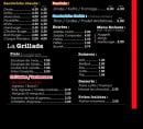 Menu La Grillade - Les menus à la carte