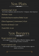 Menu Le méditerranée - Les plats et burgers