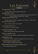 Menu Le méditerranée - Les entrées