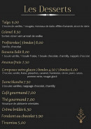 Menu Le méditerranée - Les desserts