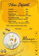Menu Ames et Saveurs - Le menu enfant