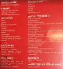 Menu Friterie Bapalmoise (!!) - Les kebabs et boissons,...