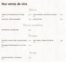 Menu Hôtel de La Paix - Les vins page 4