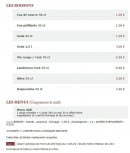 Menu Le Kiosque à Pizzas - Les boissons et menus