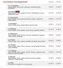 Menu Le Kiosque à Pizzas - Les pizzas gourmandes