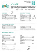 Carte et menu de Les Bols du marais à Saint-Martin-lez-Tatinghem  — La carte