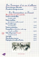 Carte et menu de La Petite Charlotte à Le Touquet Paris Plage — Fromages, gourmandise en desserts