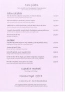 Carte et menu de Le Grill à Le Touquet Paris Plage — Plats