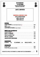 Carte et menu de Restaurant le Vietnam à Le Touquet Paris Plage — Carte à emporter