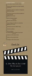 Menu La Terrasse - Les formules suite