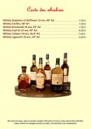 Menu La Maison du Chef - Les whiskies 