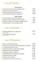 Carte et menu de Aux Pêcheurs d'Etaples à Etaples — Les entrées, les viandes et les poissons