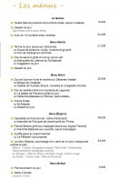 Carte et menu de Aux Pêcheurs d'Etaples à Etaples — Les menus