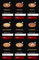 Menu Be Bop City - Menu pizza au sauce tomate page 2