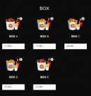 Menu Be Bop City - Menu box