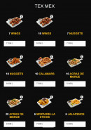 Menu Be Bop City - Menu tex mexs
