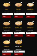 Menu Be Bop City - Menu pizza base de crème fraiche page 2