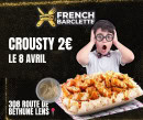 Carte et menu de French barclette à Bruay la Buissiere — Crousty
